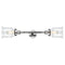 Canton Bath Vanity Light shown in the Polished Chrome finish with a Clear shade