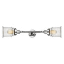 Canton Bath Vanity Light shown in the Polished Chrome finish with a Seedy shade
