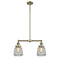 Chatham Island Light shown in the Antique Brass finish with a Clear shade