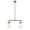 Dover Island Light shown in the Antique Brass finish with a Clear shade