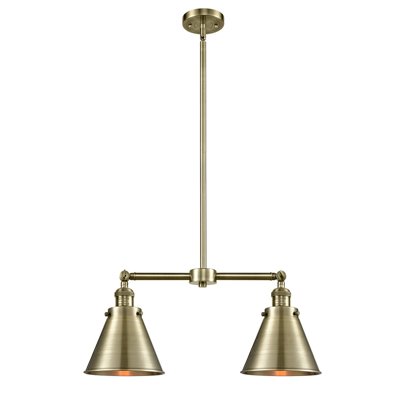 Appalachian Island Light shown in the Antique Brass finish with a Antique Brass shade