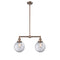 Beacon Island Light shown in the Antique Copper finish with a Clear shade