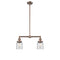 Bell Island Light shown in the Antique Copper finish with a Clear shade