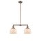 Bell Island Light shown in the Antique Copper finish with a Matte White shade