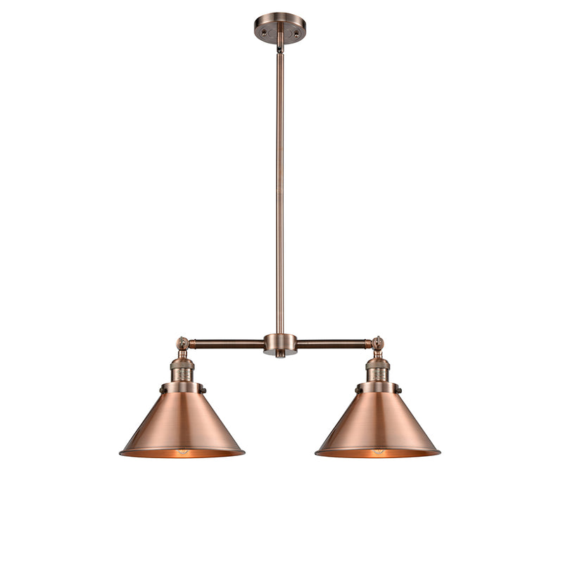 Briarcliff Island Light shown in the Antique Copper finish with a Antique Copper shade