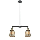 Chatham Island Light shown in the Black Antique Brass finish with a Mercury shade