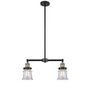 Canton Island Light shown in the Black Antique Brass finish with a Clear shade