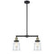 Canton Island Light shown in the Black Antique Brass finish with a Clear shade