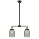 Stanton Island Light shown in the Black Antique Brass finish with a Clear Wire Mesh shade