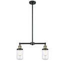 Dover Island Light shown in the Black Antique Brass finish with a Clear shade