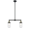 Dover Island Light shown in the Black Antique Brass finish with a Seedy shade