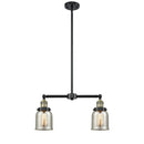 Bell Island Light shown in the Black Antique Brass finish with a Silver Plated Mercury shade