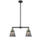 Cone Island Light shown in the Black Antique Brass finish with a Plated Smoke shade