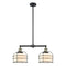 Bell Cage Island Light shown in the Black Antique Brass finish with a Matte White shade