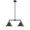 Briarcliff Island Light shown in the Black Antique Brass finish with a Matte Black shade