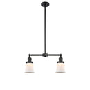 Canton Island Light shown in the Matte Black finish with a Matte White shade