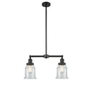 Canton Island Light shown in the Matte Black finish with a Clear shade