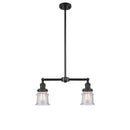 Canton Island Light shown in the Matte Black finish with a Seedy shade