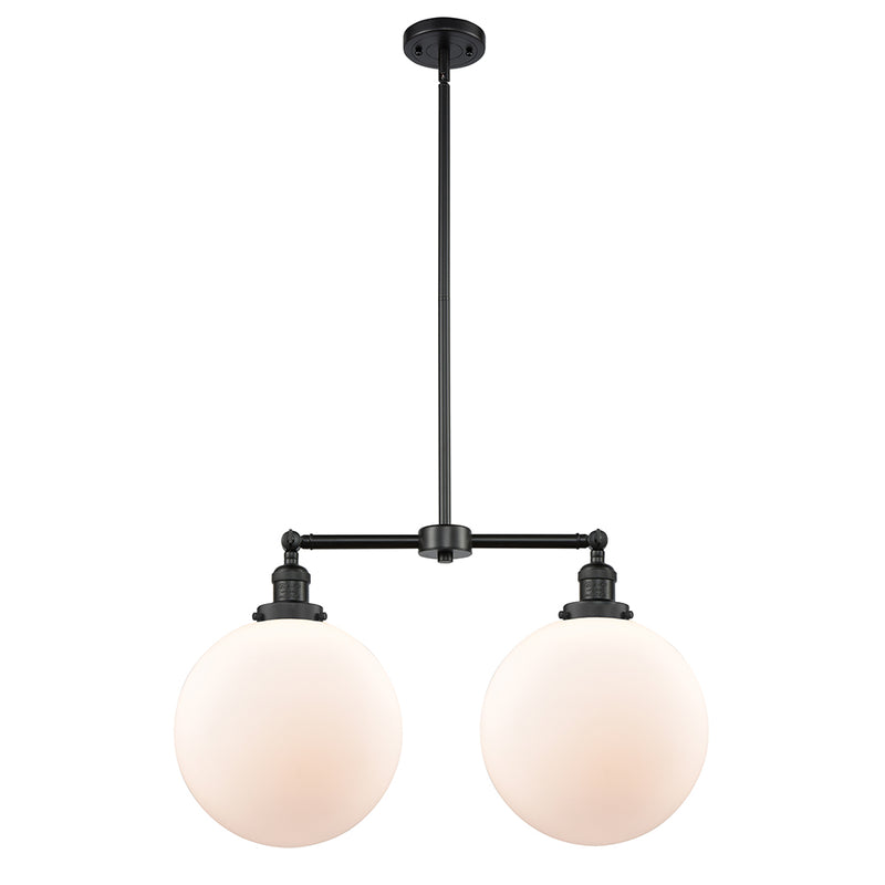 Beacon Island Light shown in the Matte Black finish with a Matte White shade