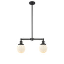 Beacon Island Light shown in the Matte Black finish with a Matte White shade