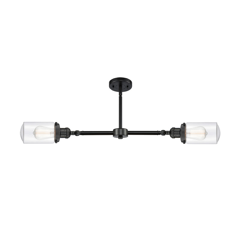 Innovations Lighting Dover 2 Light 21" Island Light 209-BK-G312