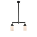 Bell Island Light shown in the Matte Black finish with a Matte White shade