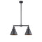 Appalachian Island Light shown in the Matte Black finish with a Matte Black shade