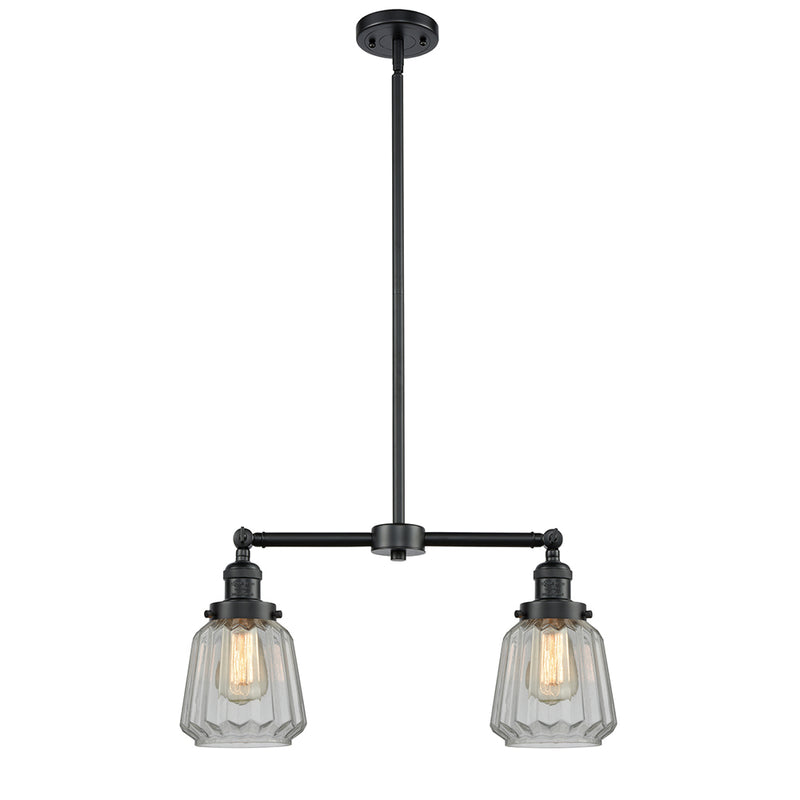 Chatham Island Light shown in the Oil Rubbed Bronze finish with a Clear shade