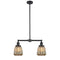 Chatham Island Light shown in the Oil Rubbed Bronze finish with a Mercury shade