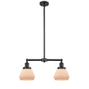 Fulton Island Light shown in the Oil Rubbed Bronze finish with a Matte White shade