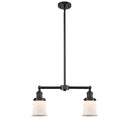 Canton Island Light shown in the Oil Rubbed Bronze finish with a Matte White shade