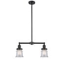 Canton Island Light shown in the Oil Rubbed Bronze finish with a Clear shade