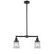 Canton Island Light shown in the Oil Rubbed Bronze finish with a Clear shade