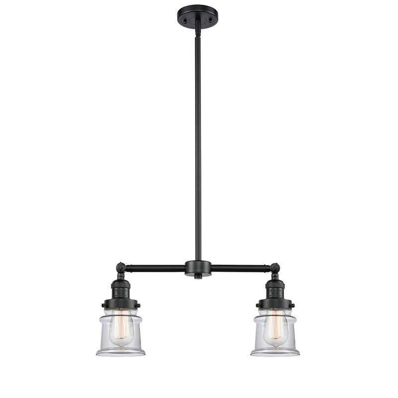 Canton Island Light shown in the Oil Rubbed Bronze finish with a Clear shade