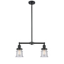 Canton Island Light shown in the Oil Rubbed Bronze finish with a Seedy shade