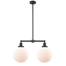 Beacon Island Light shown in the Oil Rubbed Bronze finish with a Matte White shade