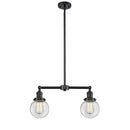 Beacon Island Light shown in the Oil Rubbed Bronze finish with a Clear shade