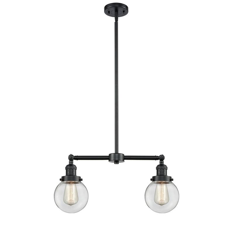 Beacon Island Light shown in the Oil Rubbed Bronze finish with a Clear shade