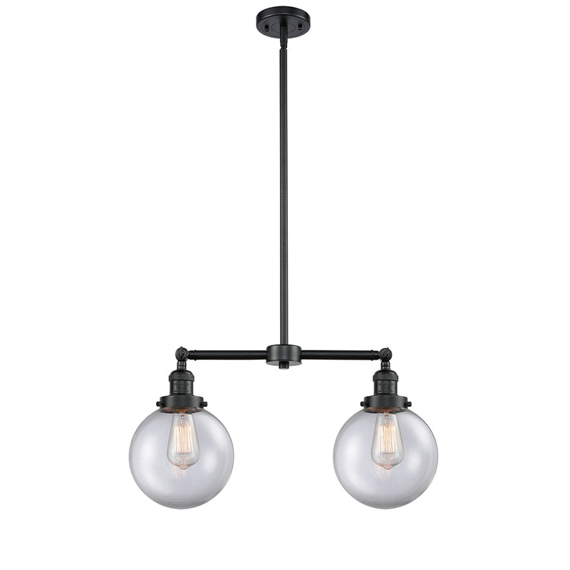 Beacon Island Light shown in the Oil Rubbed Bronze finish with a Clear shade