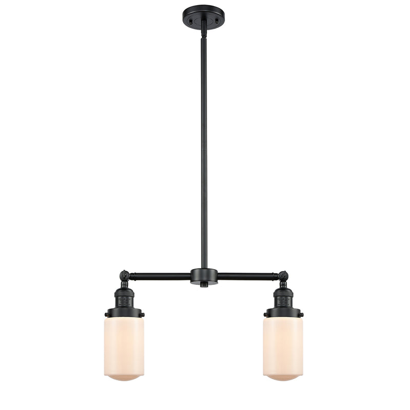 Dover Island Light shown in the Oil Rubbed Bronze finish with a Matte White shade