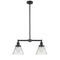 Cone Island Light shown in the Oil Rubbed Bronze finish with a Clear shade