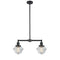 Oxford Island Light shown in the Oil Rubbed Bronze finish with a Clear shade