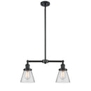 Cone Island Light shown in the Oil Rubbed Bronze finish with a Clear shade