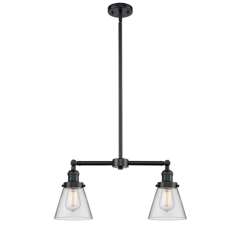 Cone Island Light shown in the Oil Rubbed Bronze finish with a Clear shade