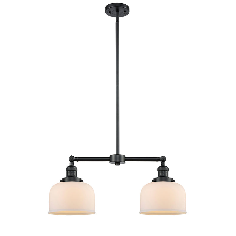 Bell Island Light shown in the Oil Rubbed Bronze finish with a Matte White shade