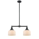 Bell Island Light shown in the Oil Rubbed Bronze finish with a Matte White shade