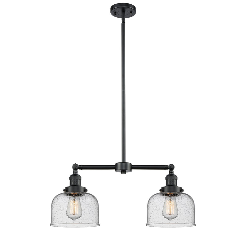 Bell Island Light shown in the Oil Rubbed Bronze finish with a Seedy shade