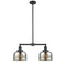 Bell Island Light shown in the Oil Rubbed Bronze finish with a Silver Plated Mercury shade