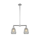 Chatham Island Light shown in the Polished Chrome finish with a Clear shade