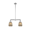 Chatham Island Light shown in the Polished Chrome finish with a Mercury shade